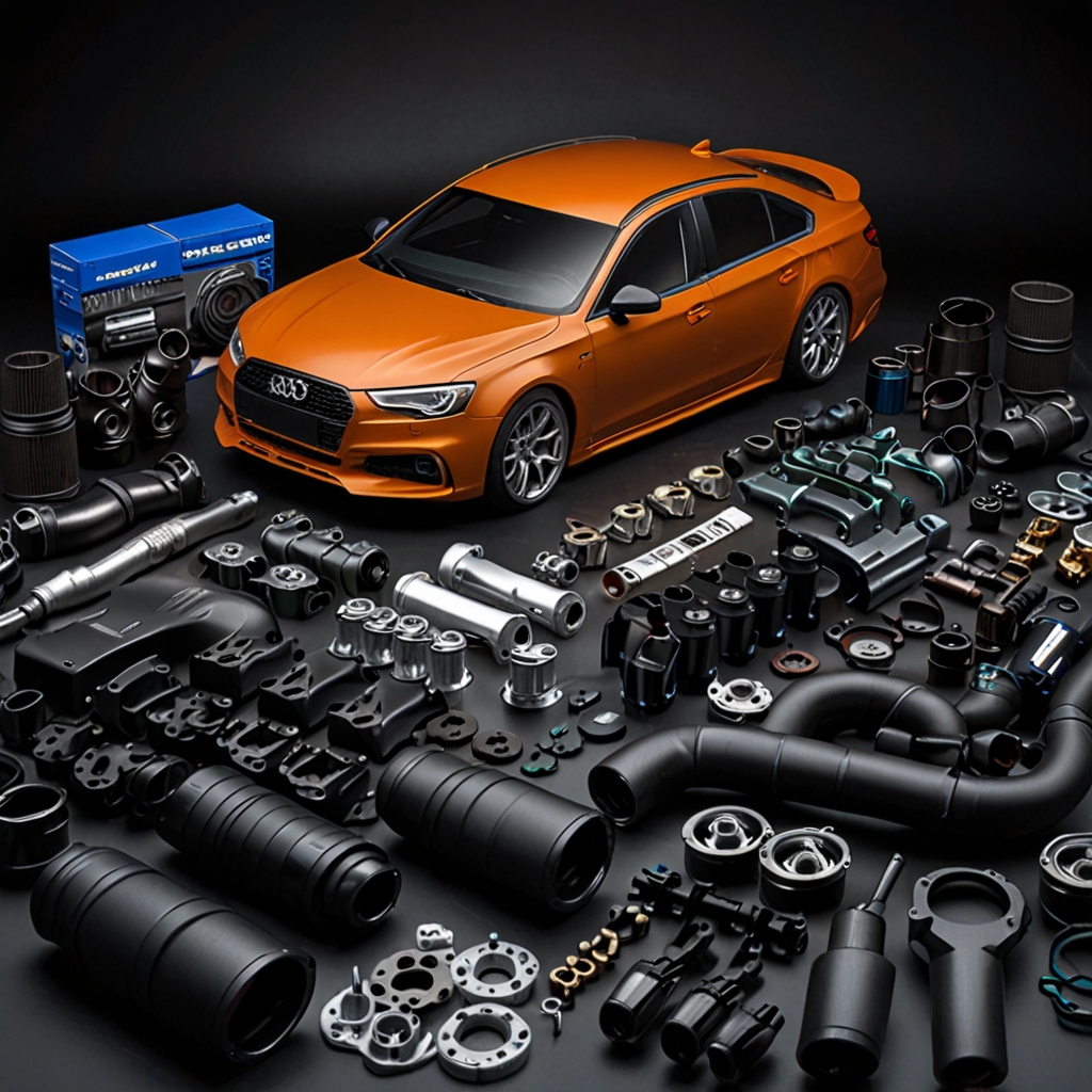 Technician examining car gears