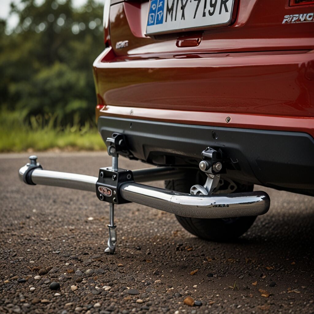 Using VEVOR Tow Bar RN-QYR-7500 for towing